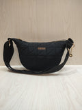Chic Quilted Half-Moon Crossbody Bag