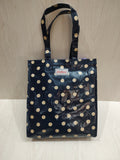 Classic Polka Dot Coated Cotton Tote Bag