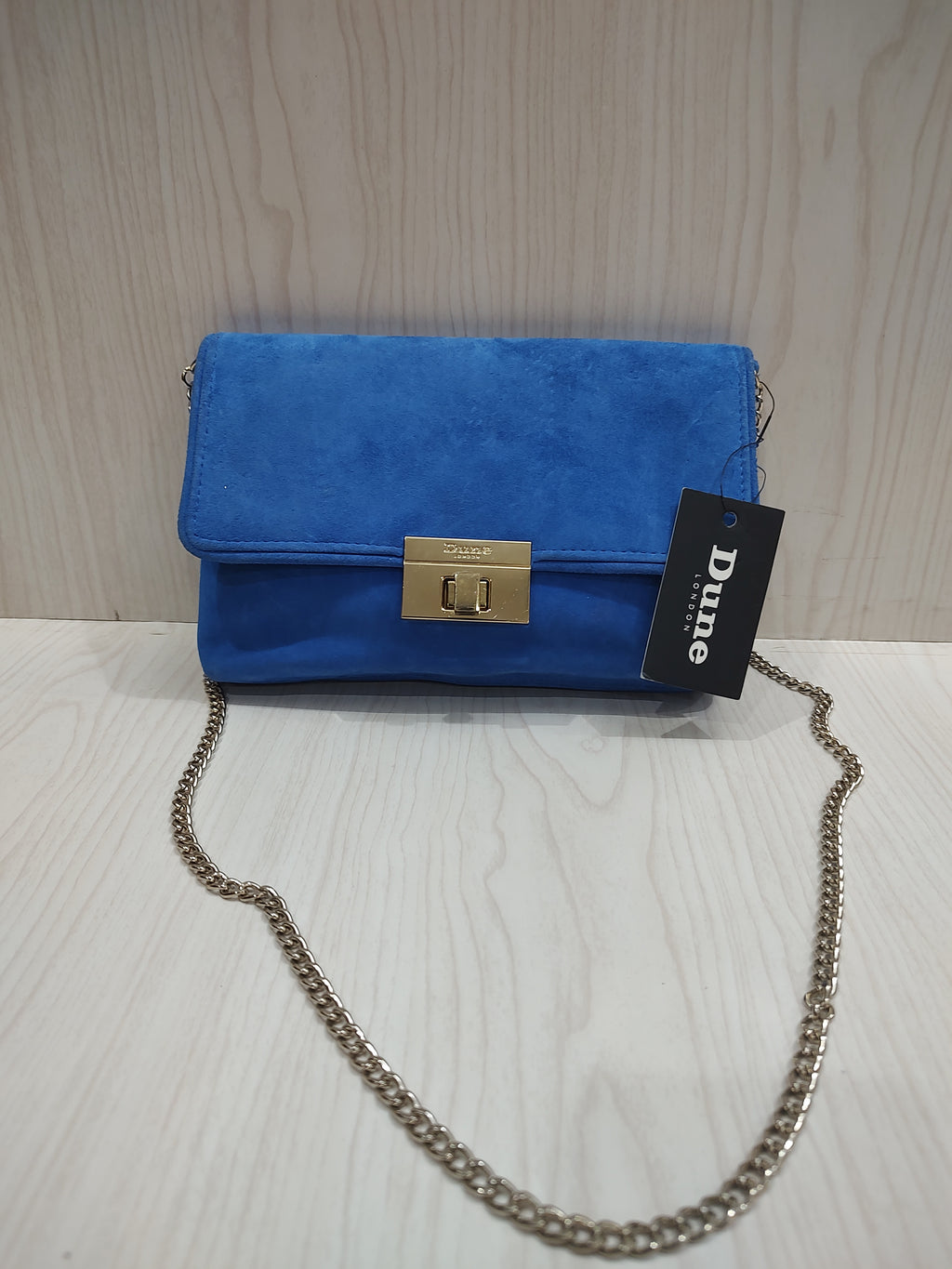 💙 Cobalt Blue Faux Suede Crossbody Clutch