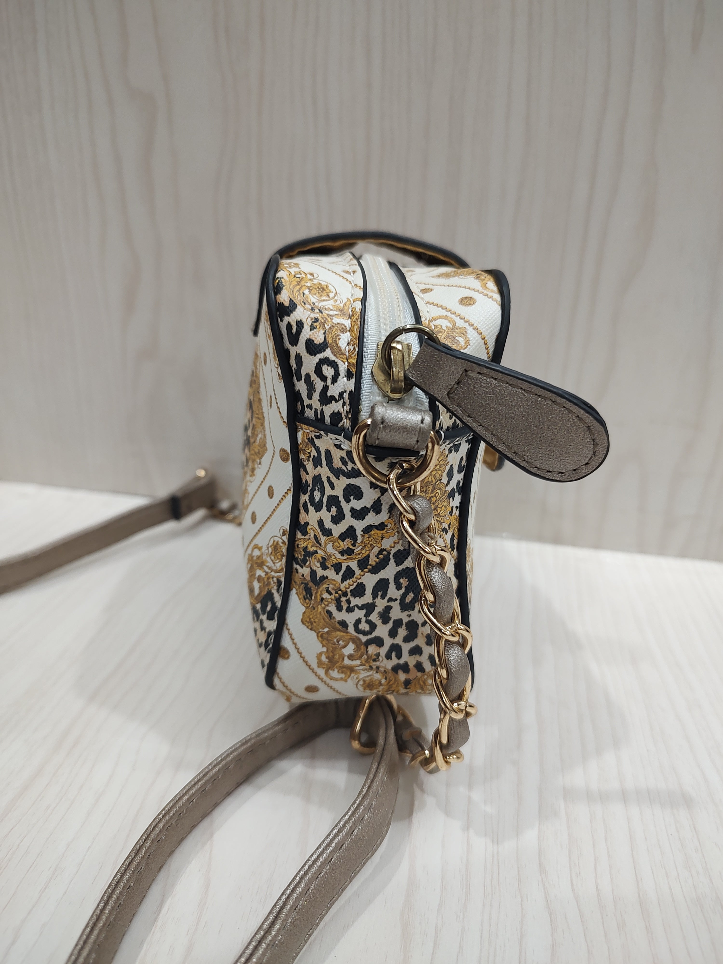 🐆 Baroque & Leopard Print  Crossbody Bag