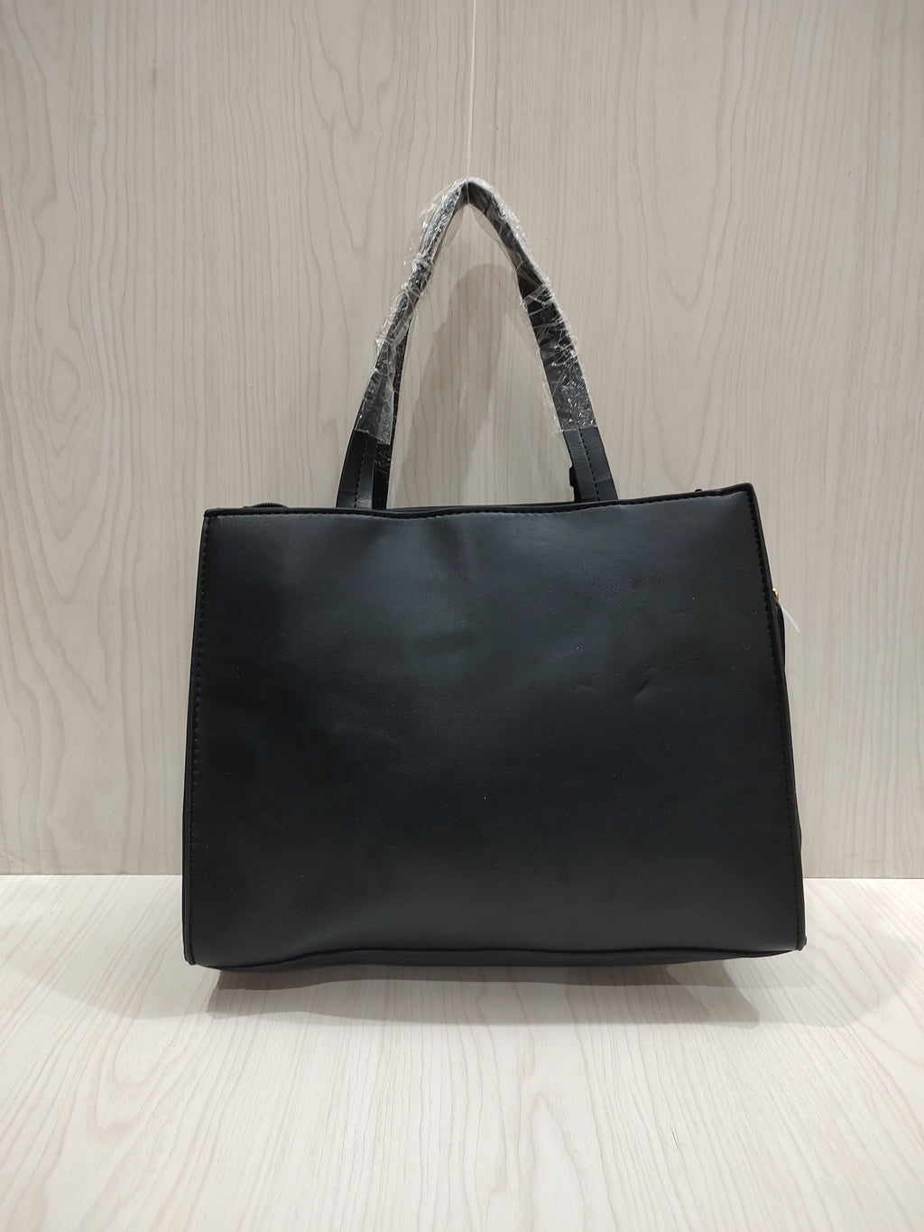 🦌 Elegant Fawn Embossed Matte Black Tote Bag 👜