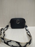 🐆 Pebble-Grain Camera Bag with Statement Leopard Strap