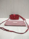 ❤️ Chic Crimson Studded Crossbody Bag 🎒 ✨