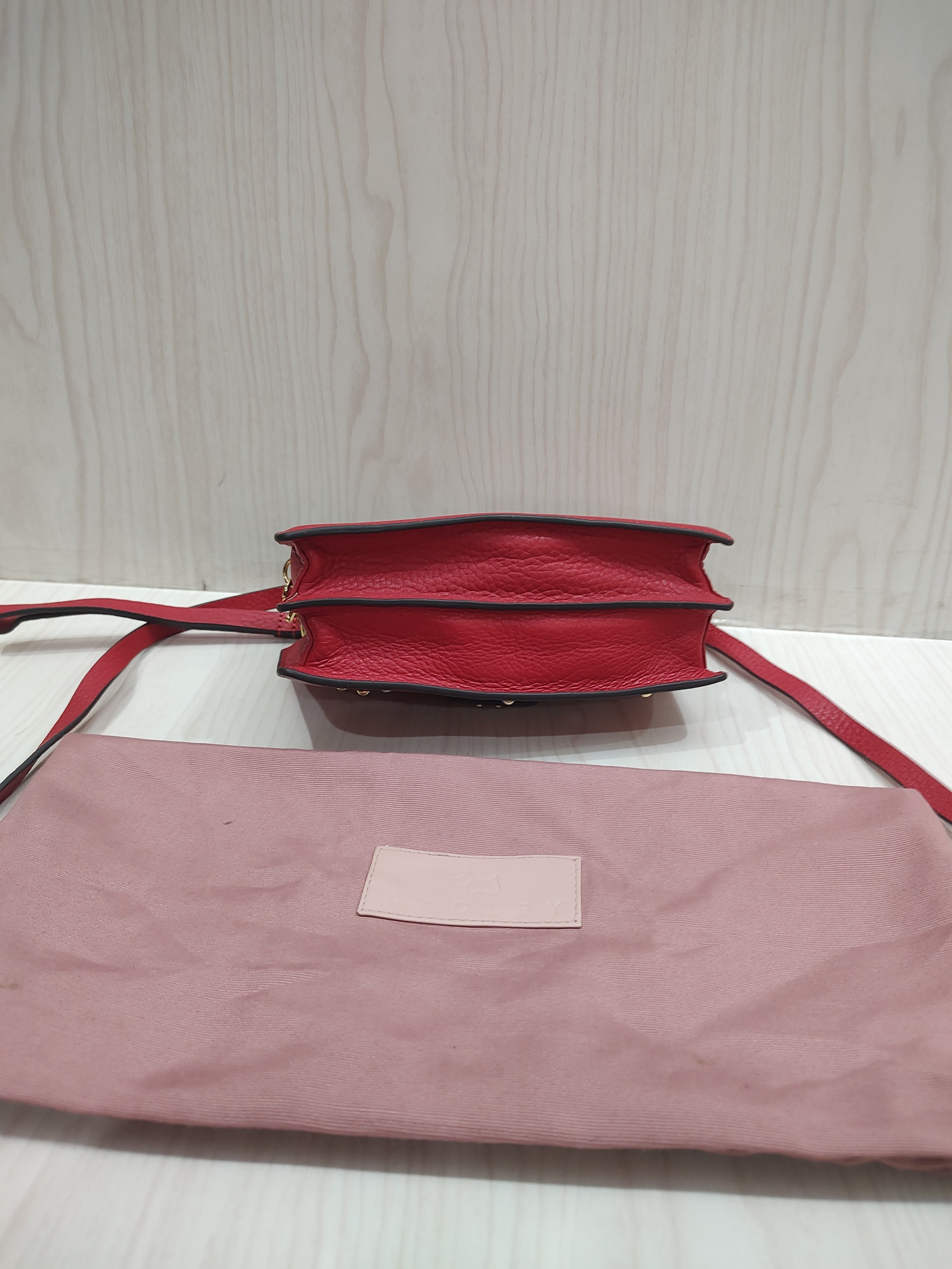 ❤️ Chic Crimson Studded Crossbody Bag 🎒 ✨