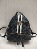 🐆 Chic Monogram Mini Backpack with Leopard Hardware