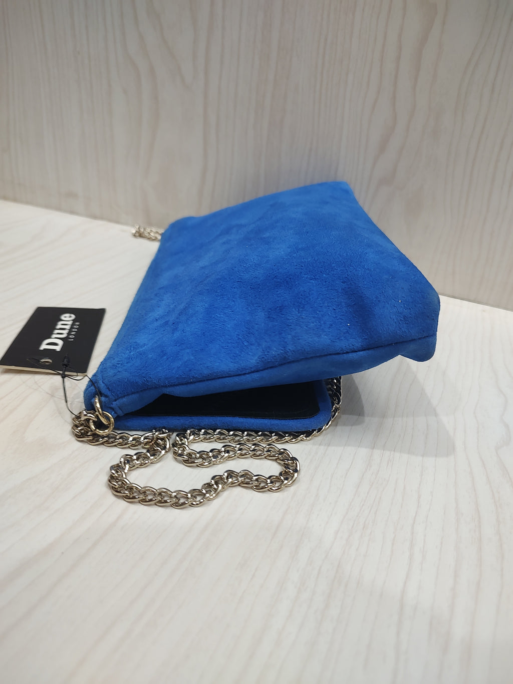 💙 Cobalt Blue Faux Suede Crossbody Clutch