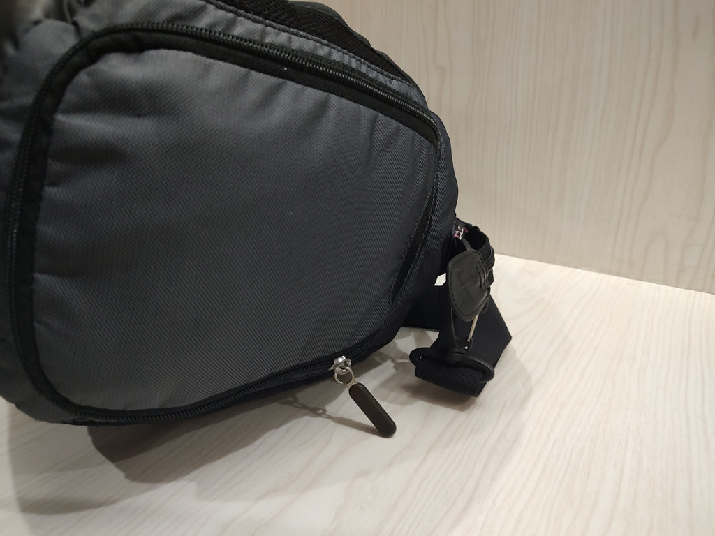 Versatile Two-Tone Sports Duffle Bag