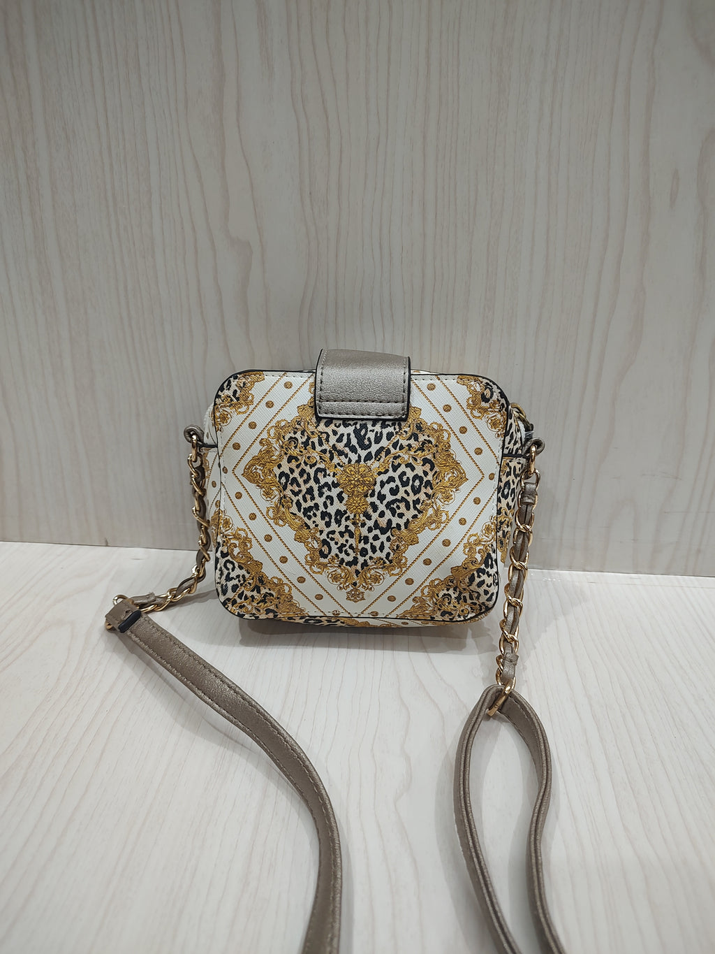 🐆 Baroque & Leopard Print  Crossbody Bag