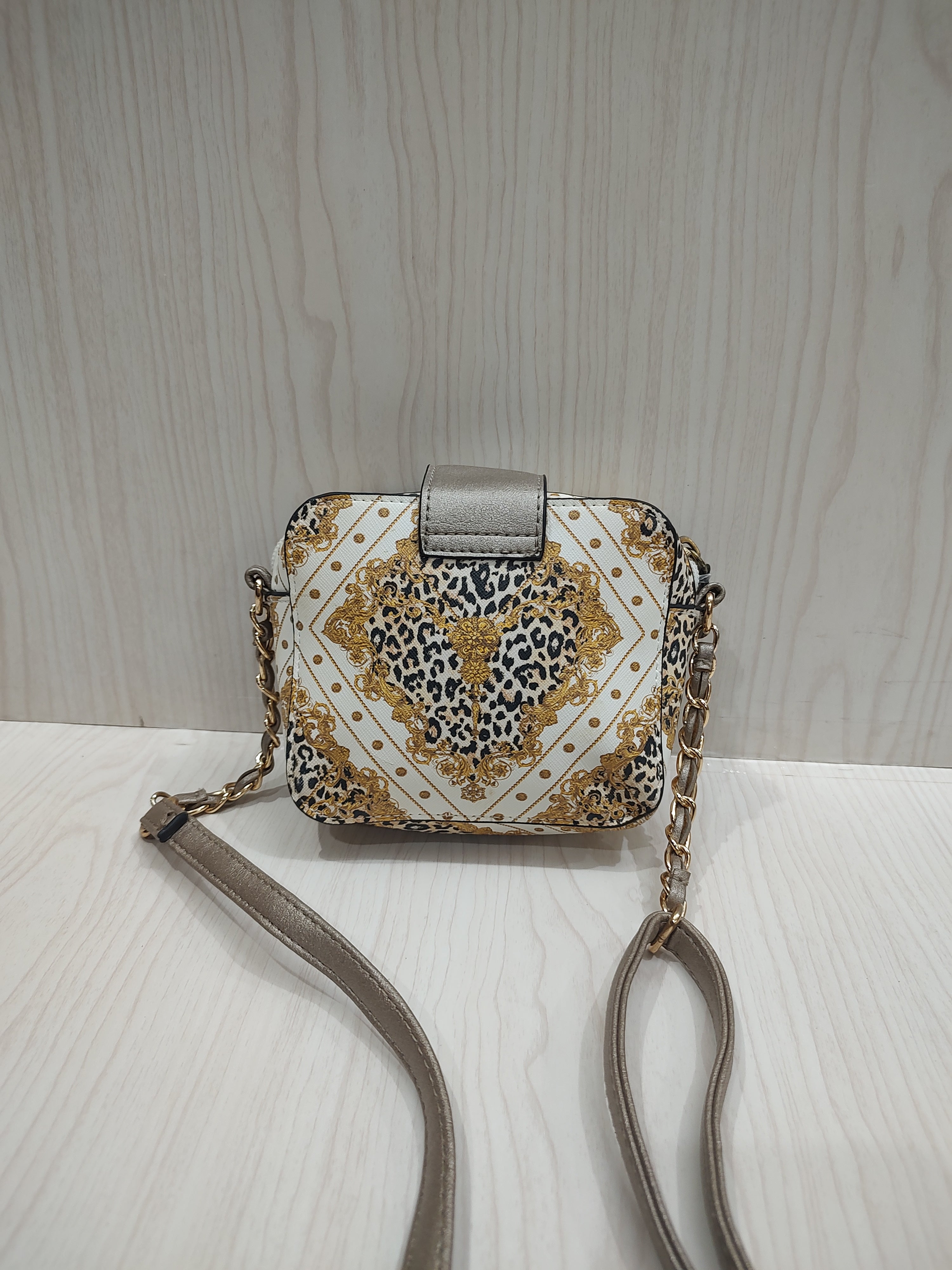 🐆 Baroque & Leopard Print  Crossbody Bag
