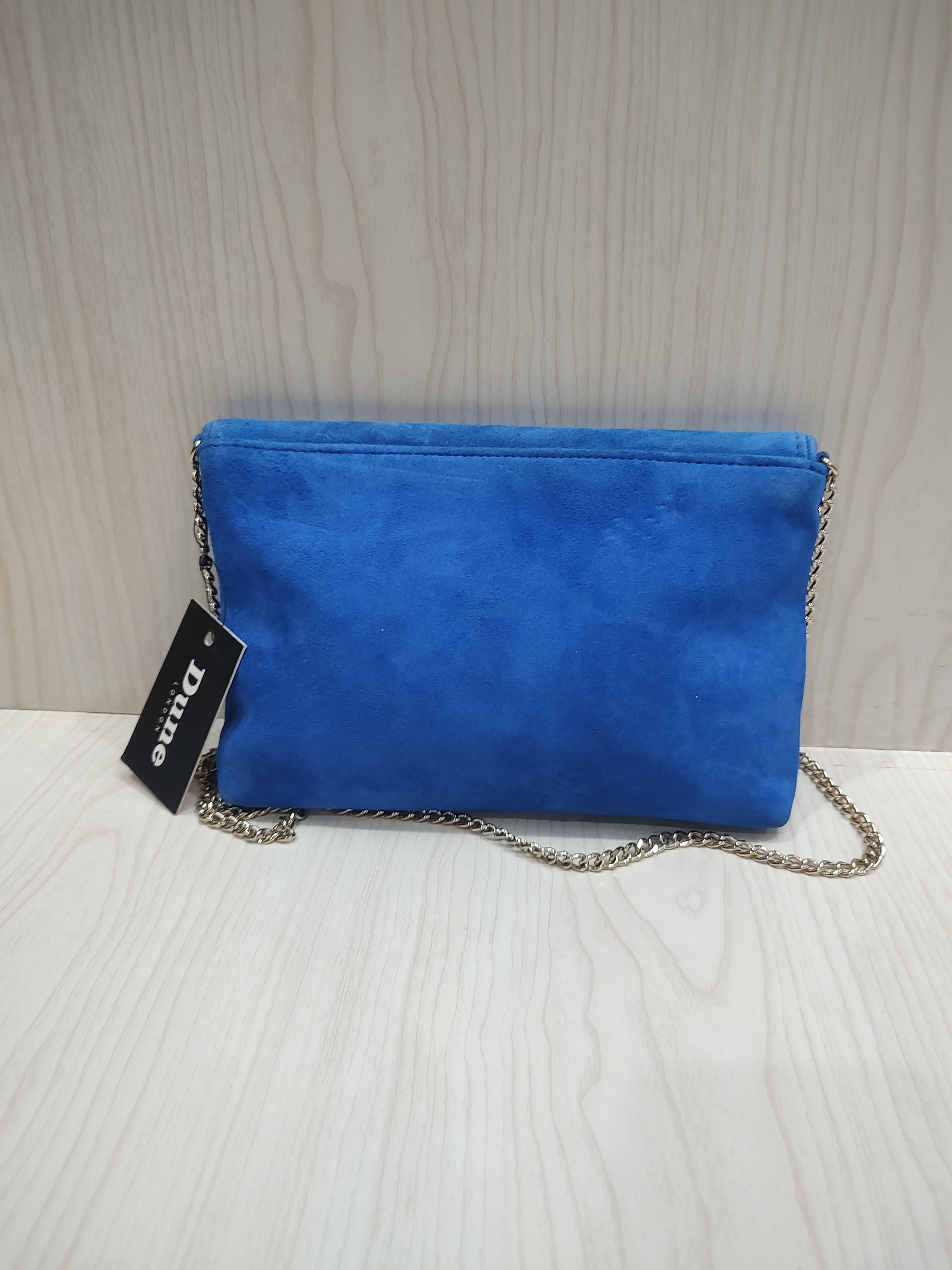 💙 Cobalt Blue Faux Suede Crossbody Clutch